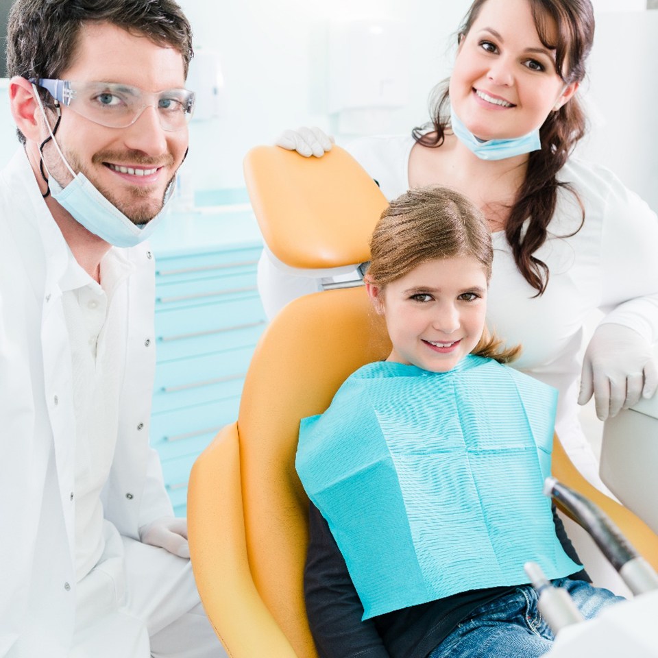Young patient at dentist’s office 