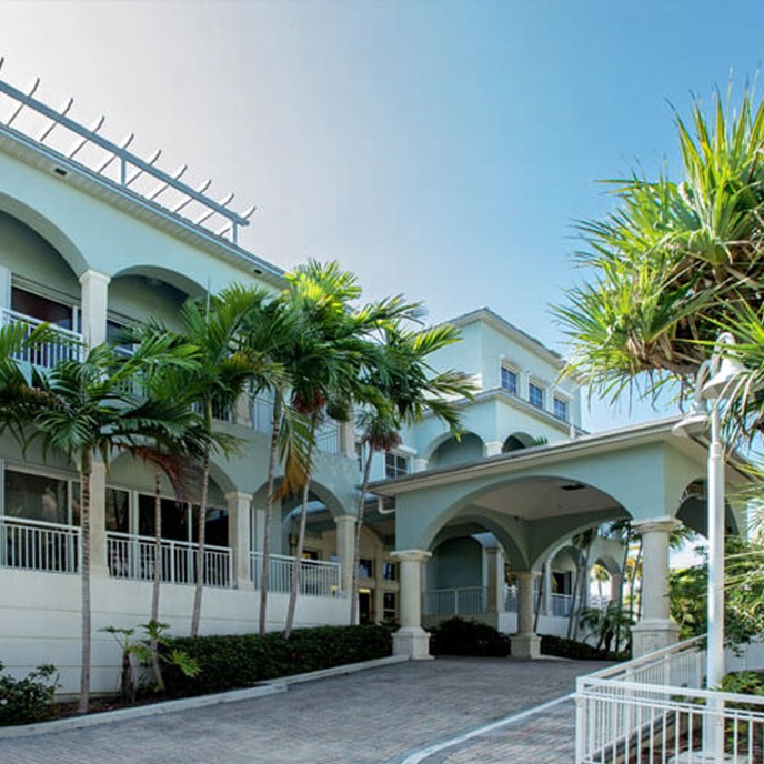 Outside view of dental school building