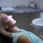 patient relaxing in dental chair