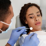 patient experiencing dental anxiety