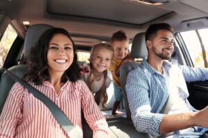 a family driving to a family dental office in St. Johns